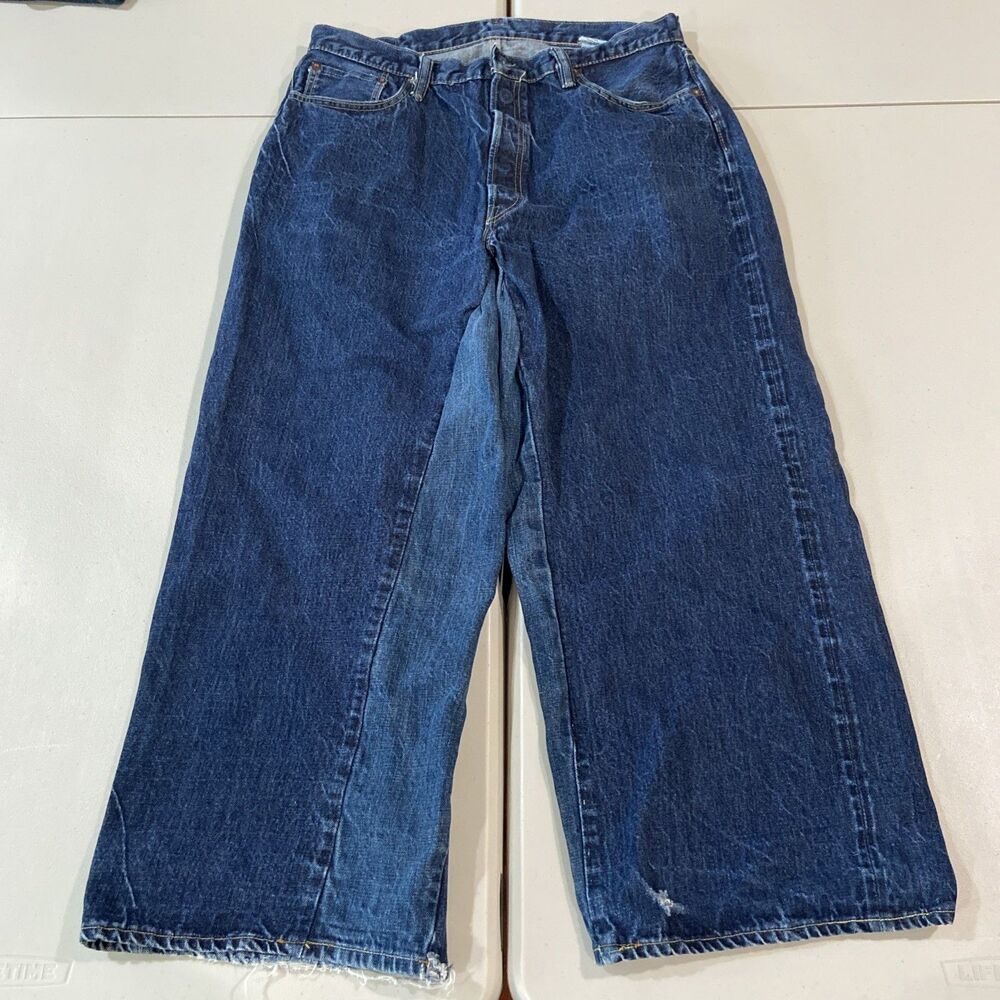 Sugar Cane Denim Blue Selvedge Jeans 14oz Size 38 X 36 Japan Modified